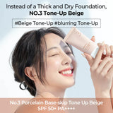 Numbuzin - No.3 Porcelain Base-skip Tone Up Beige SPF50+