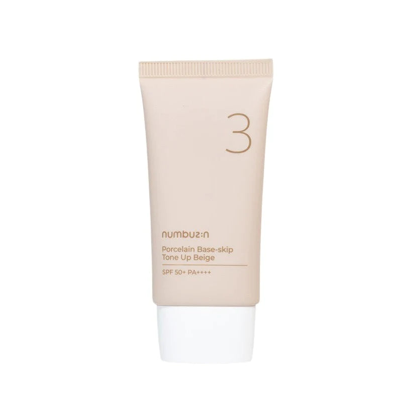 Numbuzin - No.3 Porcelain Base-skip Tone Up Beige SPF50+ – CHANTU BEAUTY